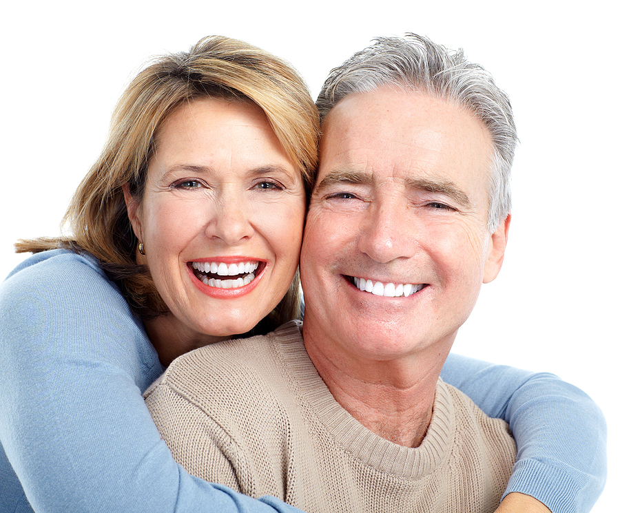 Older couple smiling