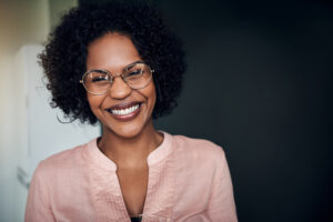 Young woman smiling