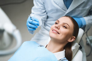 patient at the dentist
