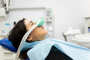 woman under sedation
