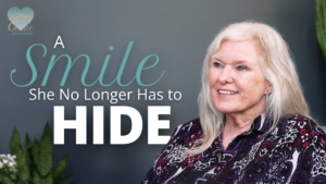 woman smiling